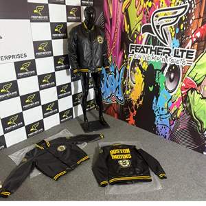 Vestes Chicago Bull pour homme, design personnalisé OEM, veste haut de gamme USA - Veste de baseball à lettrage pour homme - Product Image 3