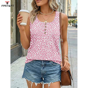 Meilleur fabricant, prix bas, haute qualité, débardeur tricoté décontracté pour femme grande taille, personnalisation de l'étiquette, séchage rapide, respirant, 100% coton - Product Image 2