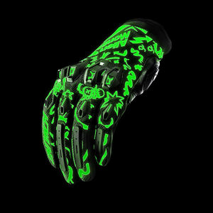 Black Insulated Polyester Motocross Riding <b>Gloves</b> Full Finger Protective Breathable Non Slip Pull Motorcycle Outdoor Cycling - Product Image 2