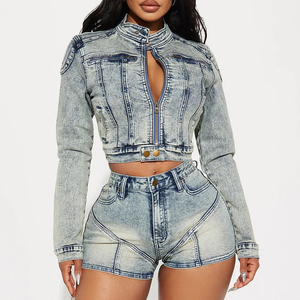 Lady Short <b>Jeans</b> Zipper Crotch Pants Black Women Denim Shorts High Waist Fashion Torn Denim Shorts <b>Jeans</b> - Product Image 1