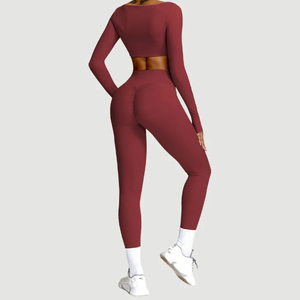 Women's High Waist Seamless <b>Pink</b> Sports <b>Leggings</b> Set With Ruched Butt Design For Yoga <b>Gym</b> Training Activewear Shorts - Product Image 3