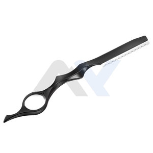Peigne à cheveux professionnel de qualité supérieure en acier inoxydable pour la coiffure, peigne à effiler les cheveux pour salon et usage domestique, impression de logo personnalisée - Product Image 1