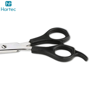 Ciseaux de coiffure professionnels en plastique noir mat de haute qualité, en acier inoxydable, avec repose-doigts - Product Image 5