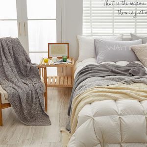 Coperta in Maglia 100% Cotone Lavabile in Lavatrice, Morbida e Accogliente, 3.0 libbre, 51 x 63 Pollici per Divani - Product Image 1