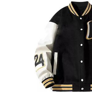 Chaquetas de Béisbol de Invierno con Logotipo Personalizado al por Mayor para Hombre, Chaquetas Bordadas con Logotipo Estilo Universitario, Ropa de Hombre de Moda, Estilo Vintage con Parches - Product Image 3