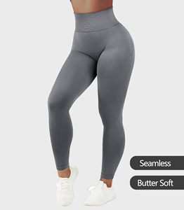 Gym Leggings Women Scrunch Butt <b>Tummy</b> <b>Control</b> High Waisted Butt Lifting Solid Sports Workout Running Compression Tight Yoga Pant - Product Image 3