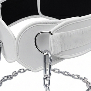 Cinturón de Neopreno para Dominadas y Flexiones con Cadena, Soporte Lumbar para Levantamiento de Pesas, Entrenamiento en Gimnasio - Product Image 5