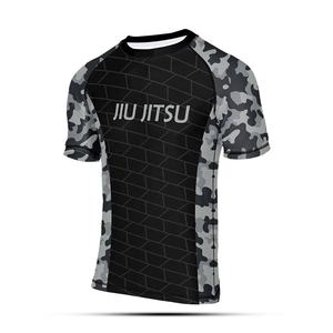 Rashguard de Jiu Jitsu de Alta Calidad al por Mayor, Rashguard de Compresión de Manga Corta Personalizado para Hombre - Product Image 1
