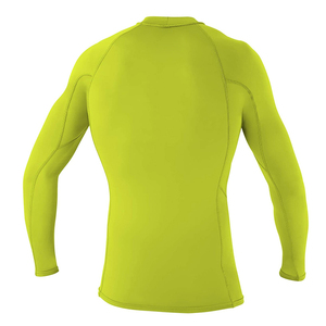 Custom <b>Men</b> Rash Guard Long Sleeve <b>Compression</b> <b>Shirt</b> 220g Seamless Fusing Quick Dry Green Spandex/Nylon MMA BJJ Surfing Gym - Product Image 6