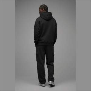 Conjunto de Sudadera con Capucha y Pantalones Deportivos con Cremallera Oversize para Hombre, OEM, Unisex, Color Sólido, Bordado, Fabricación de Trajes Deportivos con Cremallera - Product Image 4