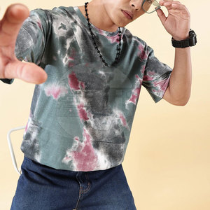 เสื้อยืดผู้ชายสีสันใหม่ตามสั่ง ขายส่ง เสื้อยืดผู้ชายพิมพ์โลโก้ เสื้อยืดผู้ชายคุณภาพสูง - Product Image 4