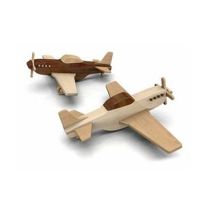 Elegante Centro de Mesa Decorativo con Diseño de Avión de Madera, Inspirado en la Aviación, para Interiores Modernos y Rústicos - Product Image 1