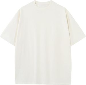 T-shirts amples en coton respirant à manches courtes pour hommes – Col rond décontracté, coupe ample, hauts basiques unis, idéal pour le sport - Product Image 1