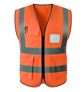 Chaleco de Seguridad de Alta Visibilidad NESTA SPORTS, Chaqueta Reflectante con Bolsillos, Ropa de Trabajo Reflectante para la Construcción - Product Image 5