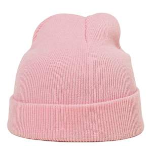 Gorros de punto elásticos unisex con logotipo personalizado, tejido jacquard sublimado, de acrílico/algodón, cálidos, con puño y lazos de puntos. - Product Image 1