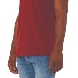 Camiseta de Verano para Hombre, 100% Algodón, Cuello en V, Venta al por Mayor, Ajuste Holgado, Tejido Jersey Transpirable, Estampado, Manga Corta, Lisa, Tejido de Punto en la Parte Delantera - Product Image 4