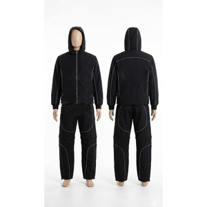 ชุดวอร์มผู้ชายแบบมีฮู้ด สไตล์สตรีทแวร์ พิมพ์ลายได้ตามต้องการ ล้างสีแบบแอซิดวอช สำหรับวิ่งออกกำลังกายและเล่นกีฬา - Product Image 3