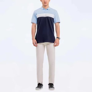 เสื้อโปโลสำหรับผู้ชายรุ่นที่ดีที่สุดเสื้อยืดโปโลสำหรับเล่นกอล์ฟของผู้ชายลายสีทึบพิมพ์โลโก้ที่กำหนดเองและปักลาย - Product Image 2