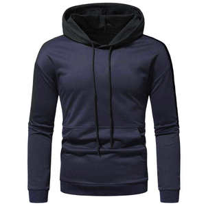 Sudaderas con Capucha Transpirables de Algodón para Hombre, Tallas Grandes, Estilo Urbano, Color Sólido, Diseño Personalizado, Precio al por Mayor - Product Image 3