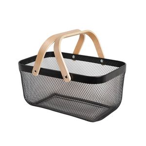 Rustic Plant Fiber <b>Storage</b> <b>Basket</b> With Handles Oval Shape Multi Purpose Neatening Container - Product Image 3