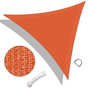 Vela Parasole Triangolare Arancione Brillante 28 X 28 X 28 - Vele e Reti Ombreggianti Attraenti per Esterni - Product Image 1