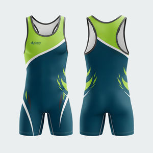 Combinaison de lutte pour homme 100% polyester de haute qualité, uniforme de lutte personnalisé en gros, combinaison de lutte pour homme - Product Image 1