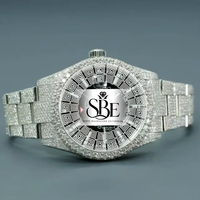 Montre classique en moissanite au design unique pour les occasions spéciales professionnelles et le luxe au quotidien, disponible au meilleur prix