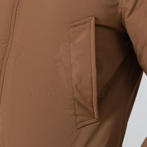 Chaqueta parka de invierno para hombre con capucha, ribete de piel, forro térmico, múltiples bolsillos y diseño resistente al viento para clima frío. - Product Image 6