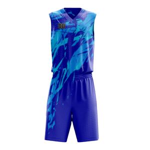Vêtements de basketball respirants 100% polyester, maillot de basketball personnalisé, uniforme de basketball pour enfants - Product Image 1