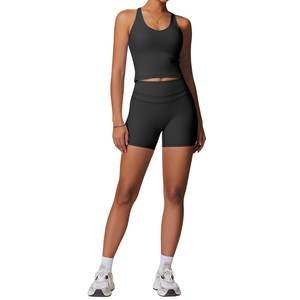 Nuevo Conjunto de Yoga con Pantalones Acampanados para Gimnasio y Fitness, Top de Yoga de Nailon y Spandex de Alta Calidad para Mujer y Conjunto de Leggings Deportivos - Product Image 2