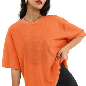 T-shirts décontractés pour femmes, t-shirts slim fit, hauts à manches courtes pour femmes, t-shirts basiques unis pour l'été, t-shirts en coton pour femmes - Product Image 5