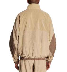 Ensemble survêtement homme coupe-vent hiver personnalisé avec logo, en cuir véritable, mi-lourd, respirant, à capuche, coupe ample - Product Image 5
