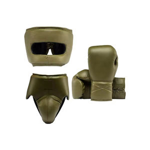 Conjunto de Boxeo OEM 2026 de Alta Calidad en Cuero Genuino, Protector de Cabeza y Protector Inguinal, Equipo de Entrenamiento y Sparring con Logotipo Personalizado - Product Image 1