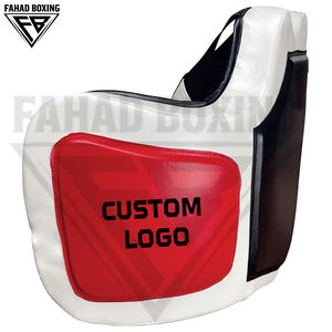 Protège-coques 2026 en mousse haute densité de formes variées pour la boxe, avec support lombaire en cuir et bandes de maintien pour les poignets - Product Image 3