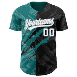 Camiseta de Béisbol Personalizada para Hombre, Impresión Sublimada, 100% Poliéster, Absorbe la Humedad, Diseño con Bloques de Color, Manga Corta, Talla Adulto - Product Image 4