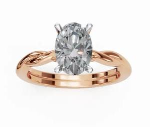 Joya de Diamante de 0.300 Quilates, 1 Piedra, Oro Sólido de 9k, 14k, 18k, Oro Amarillo, Rosa, Blanco, Gema Auténtica, Joyería Fina de Alta Calidad, Regalo - Product Image 3