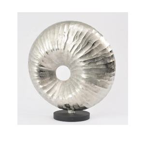 Escultura en forma de hoja de estilo moderno Escultura de mesa moderna de aluminio para el hogar para oficina Escultura de regalo de boda hecha a mano de metal para el hogar - Product Image 6