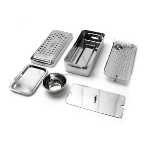 Bandeja de acero inoxidable con acabado clínico pulido y liso para PRF/GRF dental, instrumentos quirúrgicos manuales autoclavables y resistentes a la corrosión - Product Image 2