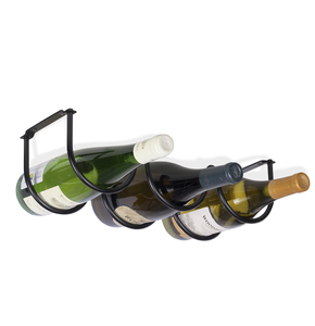 Support à bouteilles de vin en métal pour décoration intérieure, collection de luxe, porte-bouteilles pour 5 bouteilles à prix compétitif - Product Image 2
