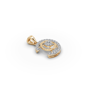 Pendentif en diamant rond cultivé en laboratoire contemporain, un accessoire de bijouterie élégant et unique - Product Image 5