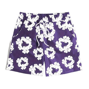 Wholesale Custom Two-<b>Layer</b> Basketball Sports Men's Sublimation Shorts Breathable Eco-Friendly <b>Mid</b> Waist Front Logo 100% Cotton - Product Image 1