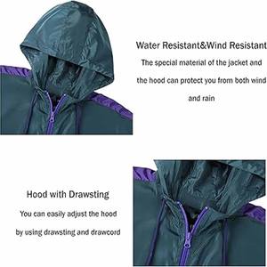 Veste de pluie imperméable et coupe-vent en tissu parachute, style streetwear, en vente, postée par Dress Sports - Product Image 5
