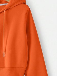 Sudaderas con Capucha Cortas de Algodón con Logotipo Personalizado al por Mayor para Mujer, Sudaderas Cortas de Gran Tamaño para Mujer - Product Image 5