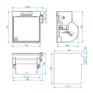 Imprimante thermique intégrée WH-C15 80MM avec coupe-papier automatique et RS232 RS485 TTL USB - Product Image 4