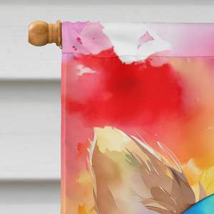 Yorkshire Terrier Hippie gran porche poste decorativo patio Banner Multicolor colgante de pared poliéster casa tamaño ilustraciones Multicolor - Product Image 3