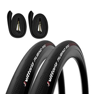 Neumático de Bicicleta de Carretera Plegable Vittoria Rubino Pro G2.0 700x25C con 2 Cámaras de Butilo, 150 TPI, Banda de Rodadura Lisa de Grafeno 2.0 - Product Image 4