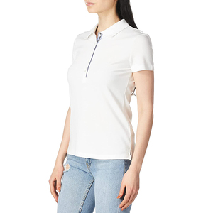 Camiseta Polo de Alta Calidad con Logotipo Personalizado, Transpirable, de Color Sólido para Mujer, Camisetas Polo de Algodón de Manga Corta Estampadas para Mujer - Product Image 4