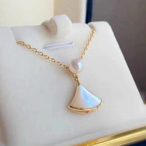 Collar con Colgante de Concha de Perla de la Suerte con Incrustaciones de Diamantes, Nuevo Collar con Foto Personal, Collar de Perla de Tres Vidas para Novia - Product Image 3