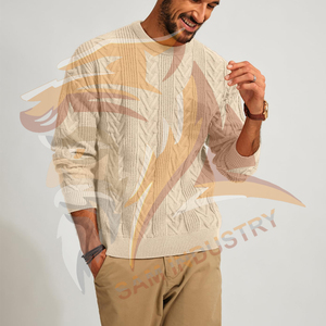 Pulls en tricot respirants et à séchage rapide en coton 100% pour l'hiver, taille plus, saison d'automne, haute qualité, mode, pulls pour hommes en coton 100% - Product Image 4