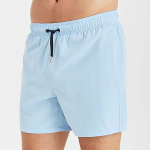 T-shirt de sport respirant 100 % coton pour homme, léger, à séchage rapide, short de bain à taille élastique courte, personnalisation OEM disponible - Product Image 1